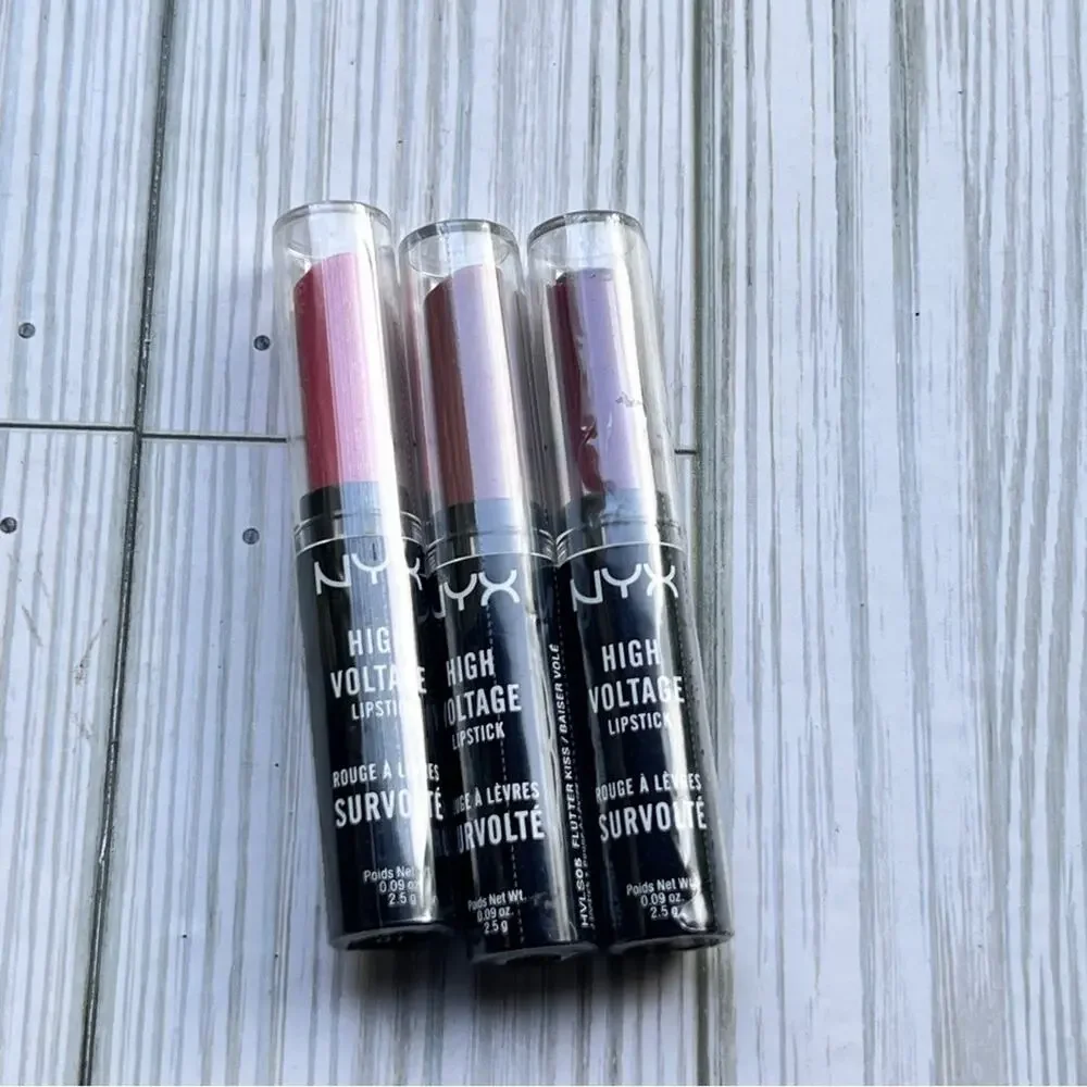 NYX Makeup Beauty High Voltage Lipstick Trio New in Package